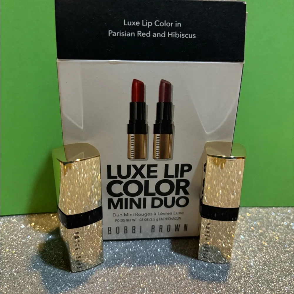 BNIB! Bobbi Brown Luxe Lip Color Mini Duo Lipstick Set 💄💄💋💋